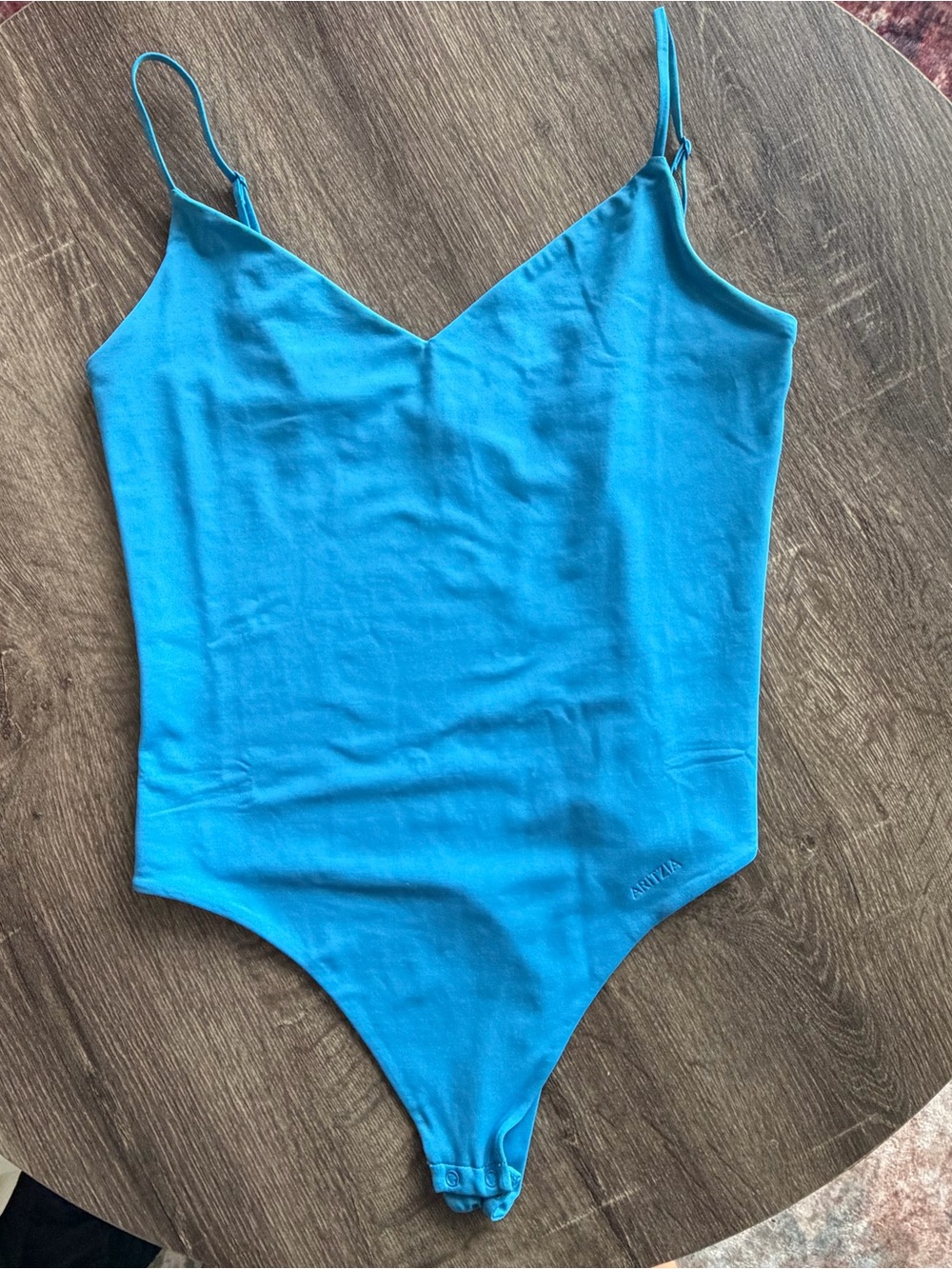 Aritzia blue contour bodysuit